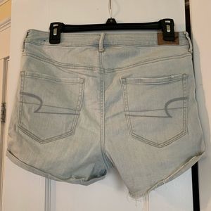 American Eagle, ripped denim  jean shorts, size 10